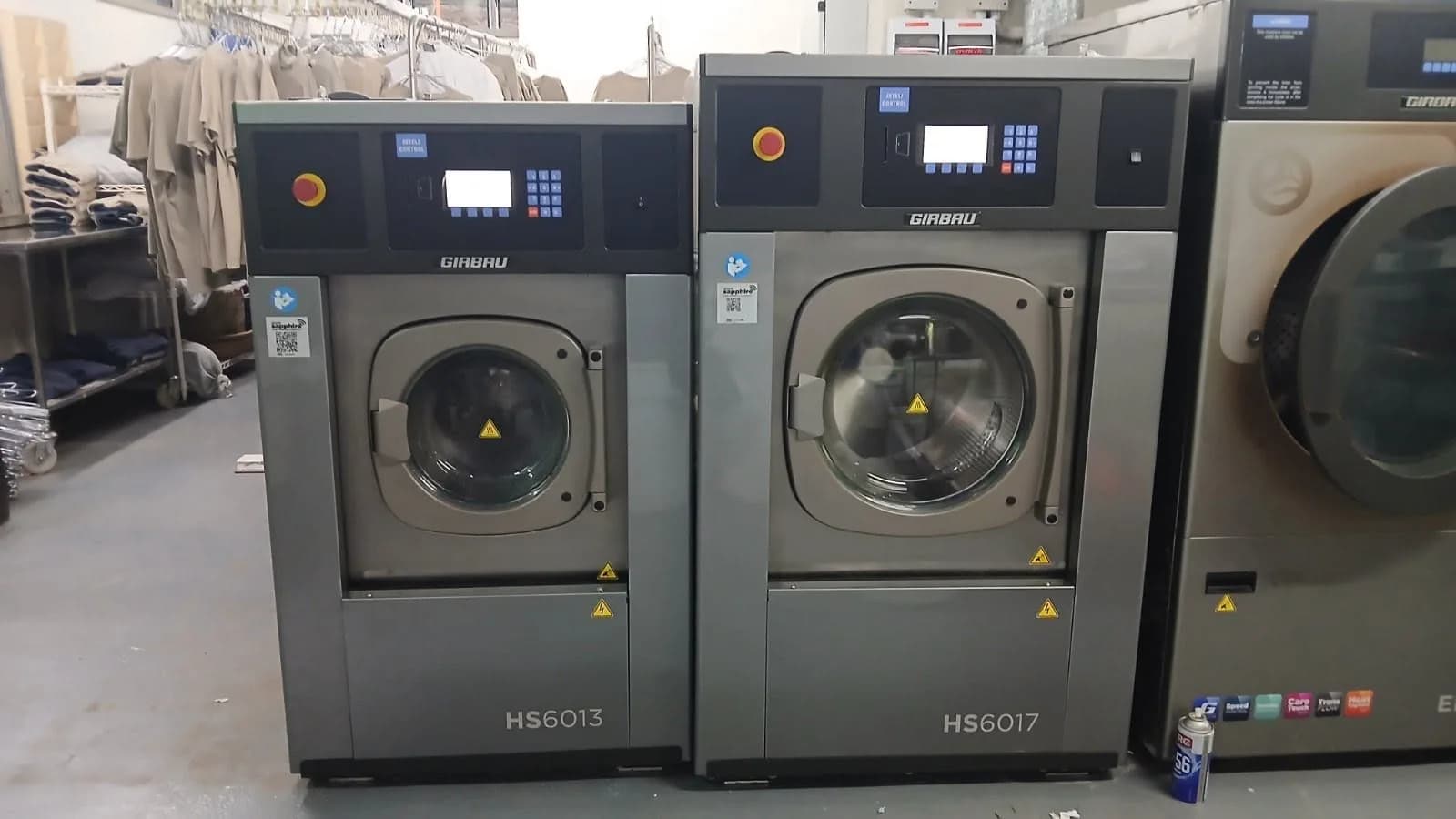 Two Girbau commercial washers supplied to Laucala Island