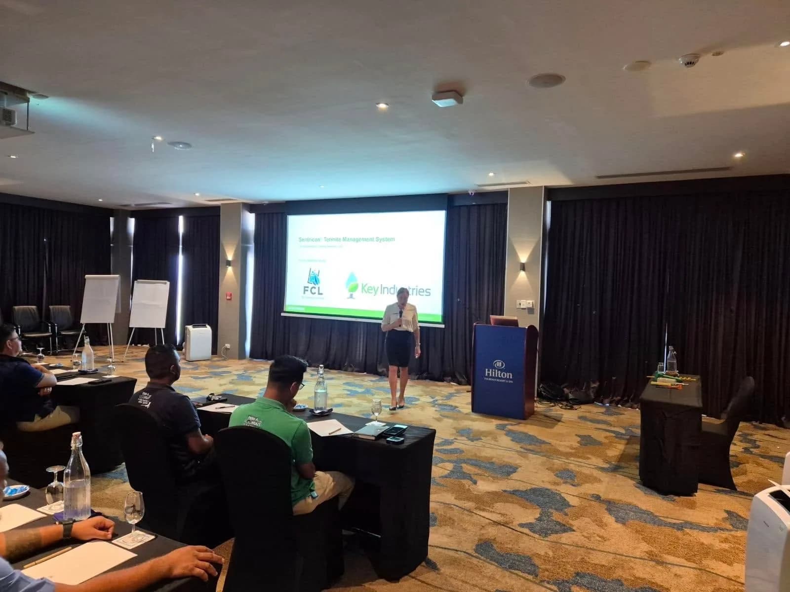 Participants attending a Sentricon training session at Hilton Fiji